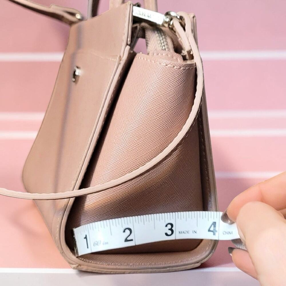 Steve Madden Blush Pink Structured Satchel Crossbody NWOT lil Bag - Picture 7 of 15
